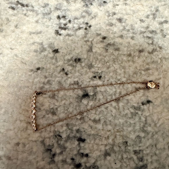 Kate Spade Rose Gold Bracelet with Clear Stones - Picture 4 of 4